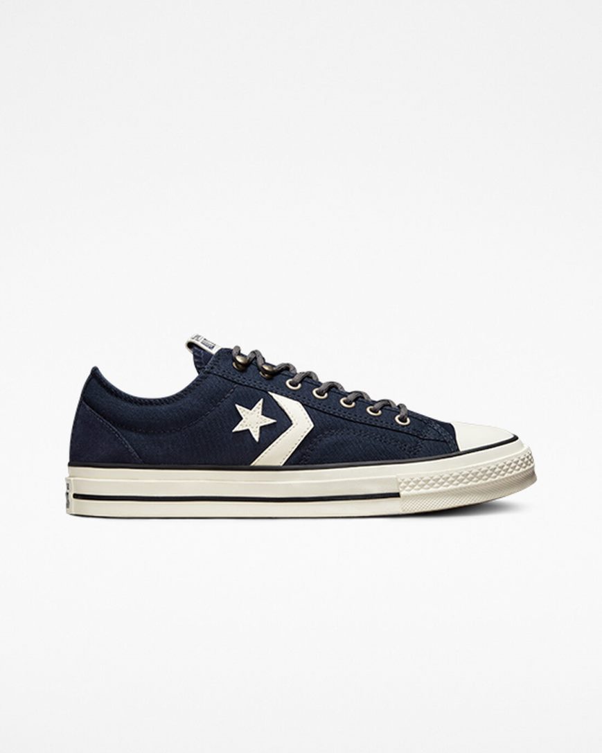 Men\'s Converse Star Player 76 Retro Hike Low Top Shoes Obsidian / Black | AU 0154EV
